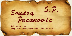 Sandra Pucanović vizit kartica